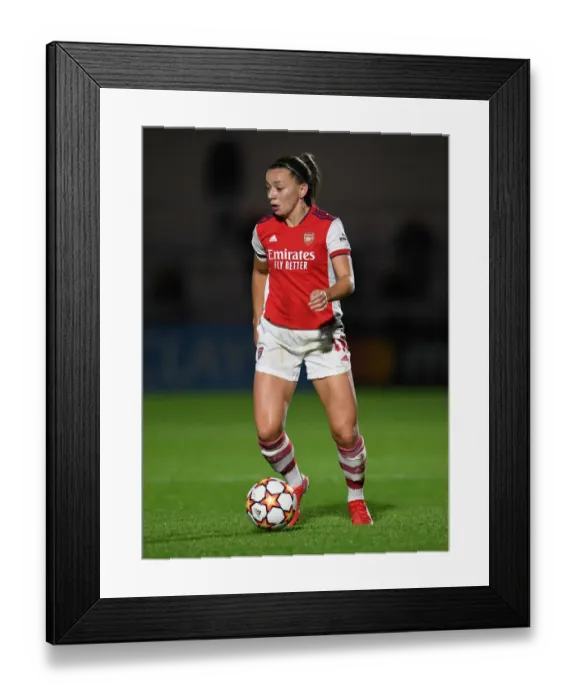 Framed Print : Arsenal Women vs. 1899 Hoffenheim: Battle in the UEFA Women's Champions League at Meadow Park Framed Print : Arsenal Women vs. 1899 Hoffenheim: Battle in the UEFA Women's Champions League at Meadow Park