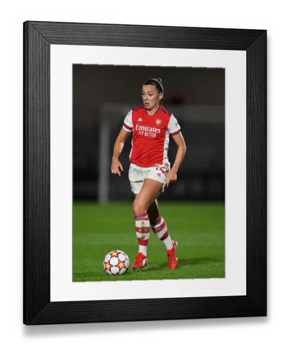Framed Print : Arsenal Women vs. 1899 Hoffenheim: A UEFA Women's Champions League Battle at Meadow Park
