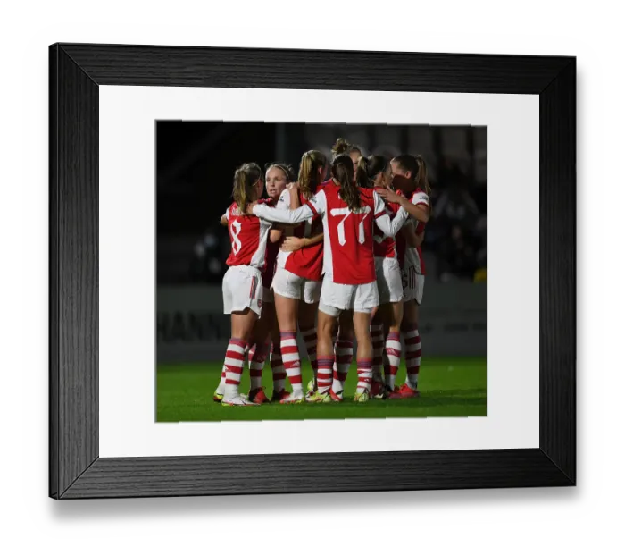 Framed Print : Kim Little Scores Historic First Goal: Arsenal Women's Champions League Victory over Hoffenheim