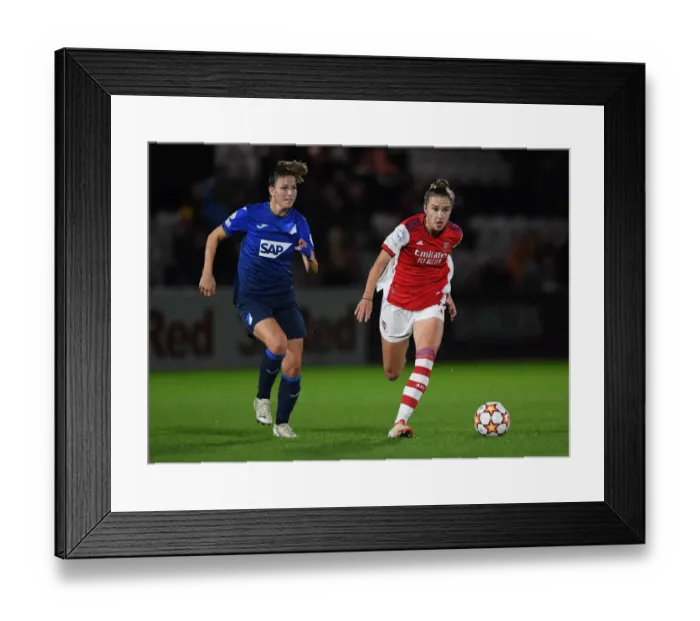 Framed Print : Arsenal vs. Hoffenheim: Vivianne Miedema Faces Off in UEFA Women's Champions League