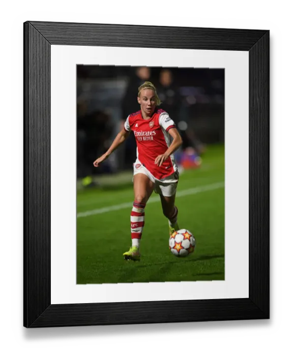 Framed Print : Arsenal Women vs. 1899 Hoffenheim: Battle in the UEFA Women's Champions League at Meadow Park