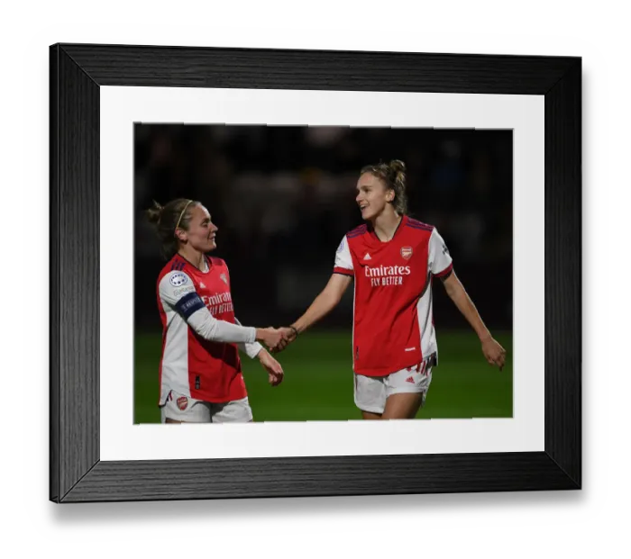 Framed Print : Arsenal Women's Champions League: Vivianne Miedema Scores Hat-Trick vs. Hoffenheim