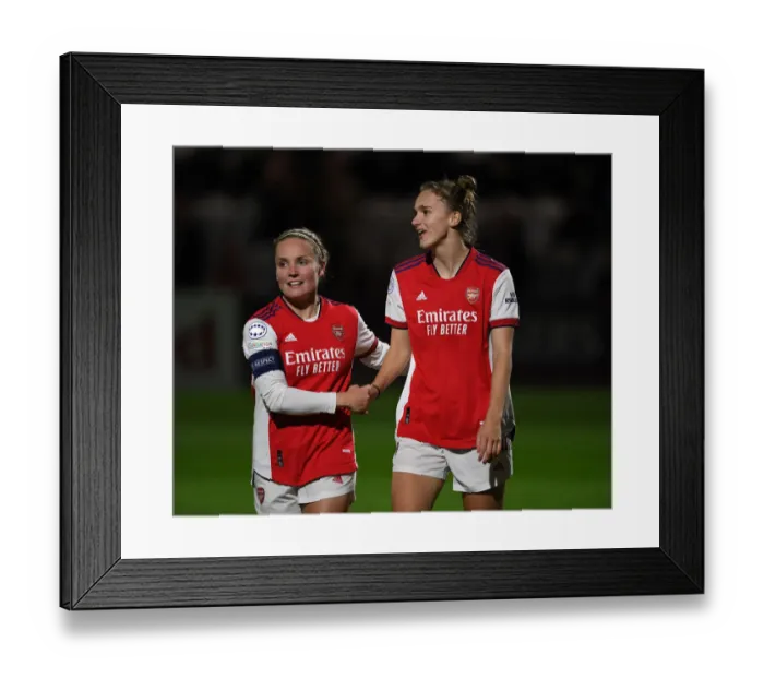 Framed Print : Arsenal Women's Champions League: Vivianne Miedema's Hat-Trick vs. Hoffenheim