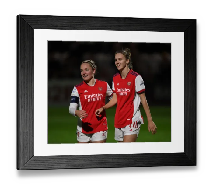 Framed Print : Arsenal Women's Champions League: Vivianne Miedema Scores Hat-Trick vs. Hoffenheim