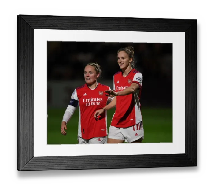 Framed Print : Arsenal Women's Champions League: Vivianne Miedema Scores Hat-Trick Against Hoffenheim