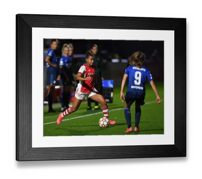 Framed Print : Arsenal Women vs. 1899 Hoffenheim: A UEFA Women's Champions League Battle at Meadow Park Framed Print : Arsenal Women vs. 1899 Hoffenheim: A UEFA Women's Champions League Battle at Meadow Park