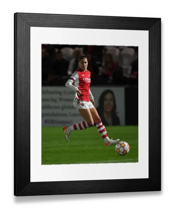 Framed Print : Arsenal Women vs. 1899 Hoffenheim: Battle in the UEFA Women's Champions League at Meadow Park