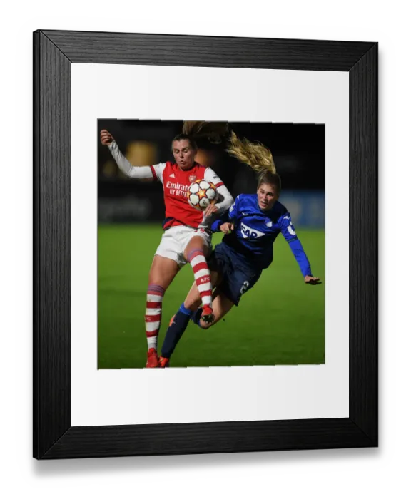 Framed Print : Arsenal vs. Hoffenheim: A Fierce Clash in the UEFA Women's Champions League Framed Print : Arsenal vs. Hoffenheim: A Fierce Clash in the UEFA Women's Champions League