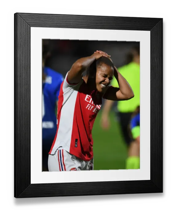 Framed Print : Arsenal Women vs. 1899 Hoffenheim: A UEFA Women's Champions League Showdown at Meadow Park