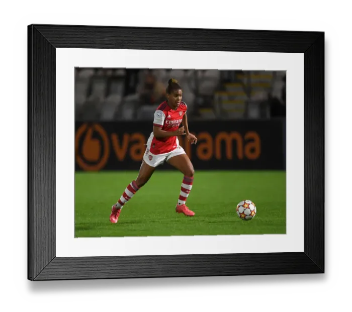 Framed Print : Arsenal Women vs. 1899 Hoffenheim: UEFA Women's Champions League Clash