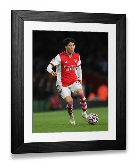 Framed Print : Arsenal's Tomiyasu Shines: Arsenal vs. Crystal Palace, Premier League 2021-22