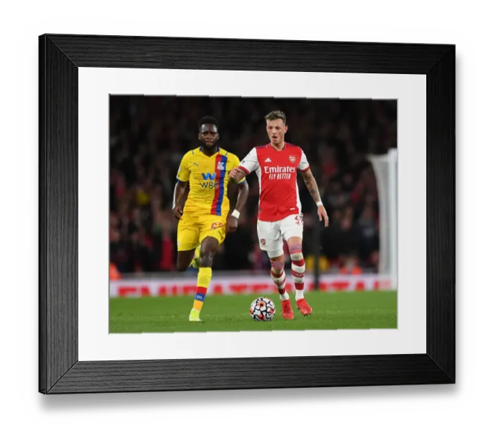Framed Print : Arsenal vs Crystal Palace: White vs Edouard - Battle for Premier League Supremacy (2021-22)