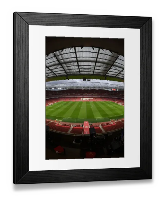 Framed Print : Arsenal at Home: Emirates Stadium Readies for Arsenal vs Crystal Palace, Premier League 2021-22