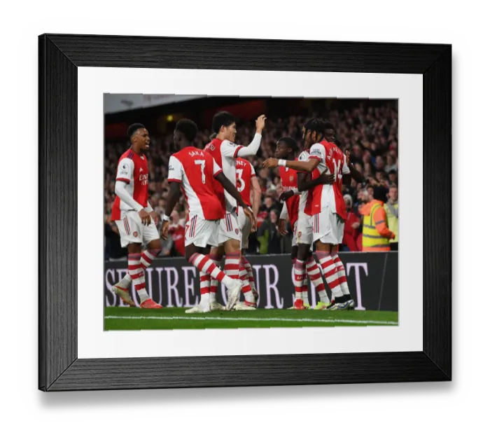 Framed Print : Aubameyang Scores First Goal: Arsenal Triumphs Over Crystal Palace in Premier League 2021-22 Framed Print : Aubameyang Scores First Goal: Arsenal Triumphs Over Crystal Palace in Premier League 2021-22