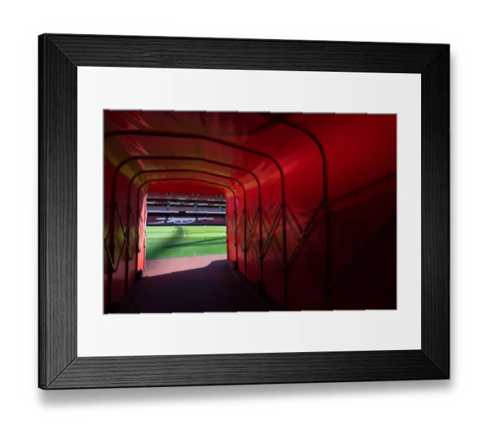 Framed Print : Arsenal vs Aston Villa: Tunnel Moment, Premier League 2021-22