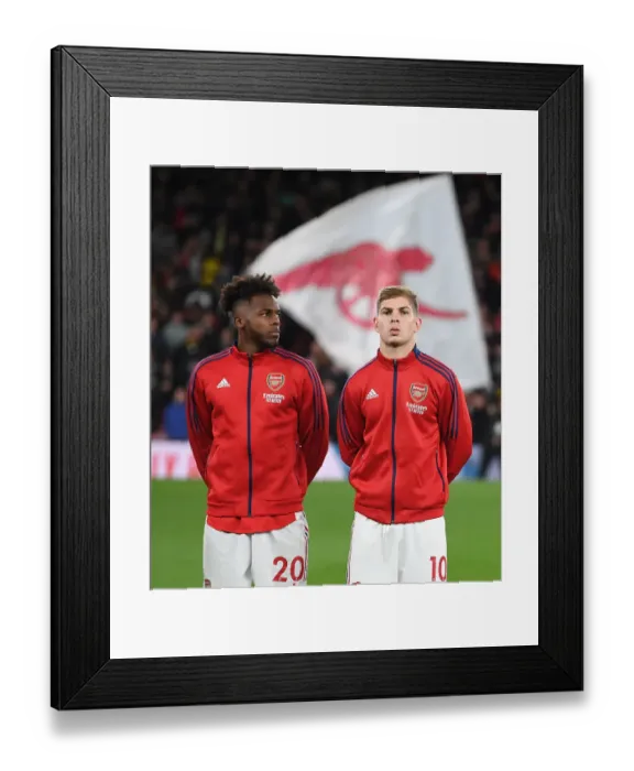 Framed Print : Arsenal's Nuno Tavares and Emile Smith Rowe Prepare for Aston Villa Clash (Arsenal v Aston Villa 2021-22) Framed Print : Arsenal's Nuno Tavares and Emile Smith Rowe Prepare for Aston Villa Clash (Arsenal v Aston Villa 2021-22)