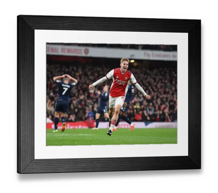 Framed Print : Smith Rowe Hat-Trick: Arsenal's Triumph Over Aston Villa Framed Print : Smith Rowe Hat-Trick: Arsenal's Triumph Over Aston Villa
