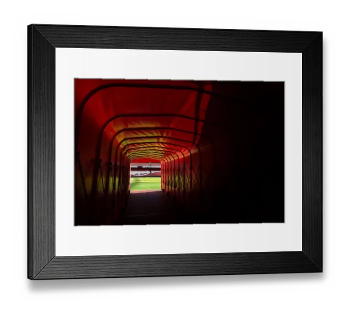 Framed Print : Arsenal vs Aston Villa: The Tunnel at Emirates Stadium - Premier League 2021-22 Framed Print : Arsenal vs Aston Villa: The Tunnel at Emirates Stadium - Premier League 2021-22