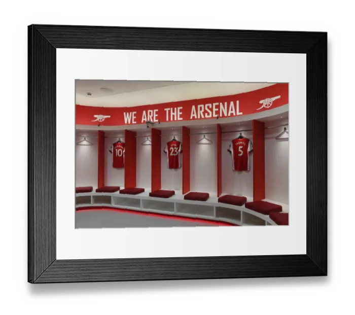 Framed Print : Arsenal Changing Room: Pre-Match Focus before Arsenal vs Aston Villa (2021-22 Premier League) Framed Print : Arsenal Changing Room: Pre-Match Focus before Arsenal vs Aston Villa (2021-22 Premier League)