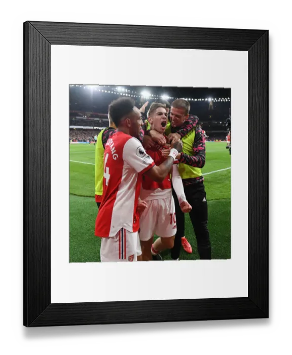 Framed Print : Smith Rowe Hat-Trick: Arsenal's Thrilling 3-2 Victory over Aston Villa Framed Print : Smith Rowe Hat-Trick: Arsenal's Thrilling 3-2 Victory over Aston Villa