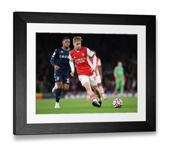 Framed Print : Emile Smith Rowe Shines: Arsenal's Victory Against Aston Villa