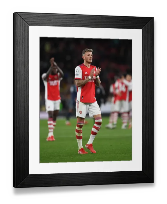 Framed Print : Arsenal Celebrate with Ben White: Arsenal vs Aston Villa, Premier League 2021-22 Framed Print : Arsenal Celebrate with Ben White: Arsenal vs Aston Villa, Premier League 2021-22