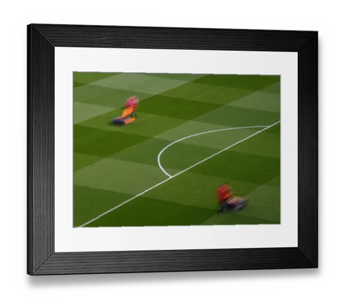 Framed Print : Arsenal: Pre-Match Groundskeeping at Emirates Stadium - Battle Ready for Arsenal v Aston Villa (2021-22) Framed Print : Arsenal: Pre-Match Groundskeeping at Emirates Stadium - Battle Ready for Arsenal v Aston Villa (2021-22)