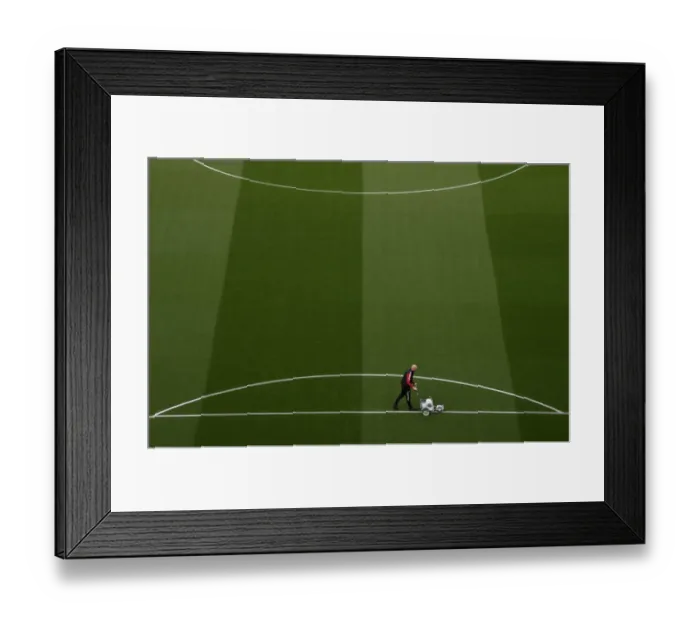 Framed Print : Arsenal vs Aston Villa: Pre-Match Pitch Preparation at Emirates Stadium (2021-22) Framed Print : Arsenal vs Aston Villa: Pre-Match Pitch Preparation at Emirates Stadium (2021-22)