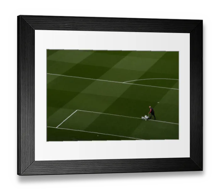 Framed Print : Arsenal vs Aston Villa: Pre-Match Pitch Preparations at Emirates Stadium (2021-22) Framed Print : Arsenal vs Aston Villa: Pre-Match Pitch Preparations at Emirates Stadium (2021-22)