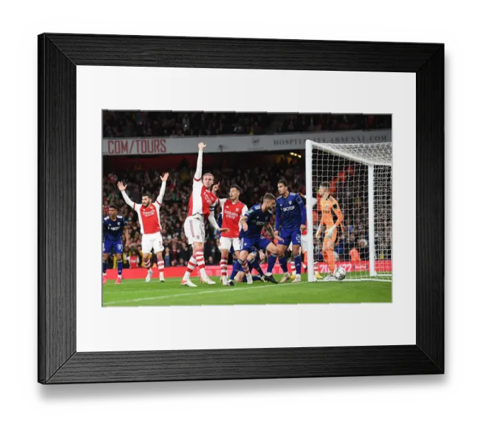 Framed Print : Holding's Appeal: Arsenal vs Leeds United in Carabao Cup Showdown Framed Print : Holding's Appeal: Arsenal vs Leeds United in Carabao Cup Showdown