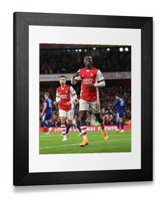 Framed Print : Eddie Nketiah Scores Double: Arsenal Advances in Carabao Cup against Leeds United Framed Print : Eddie Nketiah Scores Double: Arsenal Advances in Carabao Cup against Leeds United