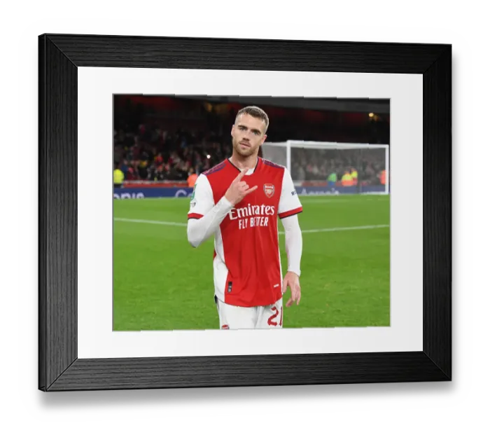 Framed Print : Arsenal's Calum Chambers Reacts After Carabao Cup Clash Against Leeds United Framed Print : Arsenal's Calum Chambers Reacts After Carabao Cup Clash Against Leeds United
