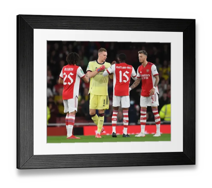 Framed Print : Arsenal vs Leeds United: Carabao Cup Showdown at Emirates Stadium