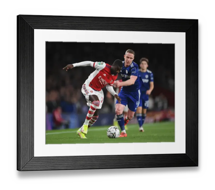 Framed Print : Arsenal vs Leeds United: Carabao Cup Showdown at Emirates Stadium Framed Print : Arsenal vs Leeds United: Carabao Cup Showdown at Emirates Stadium