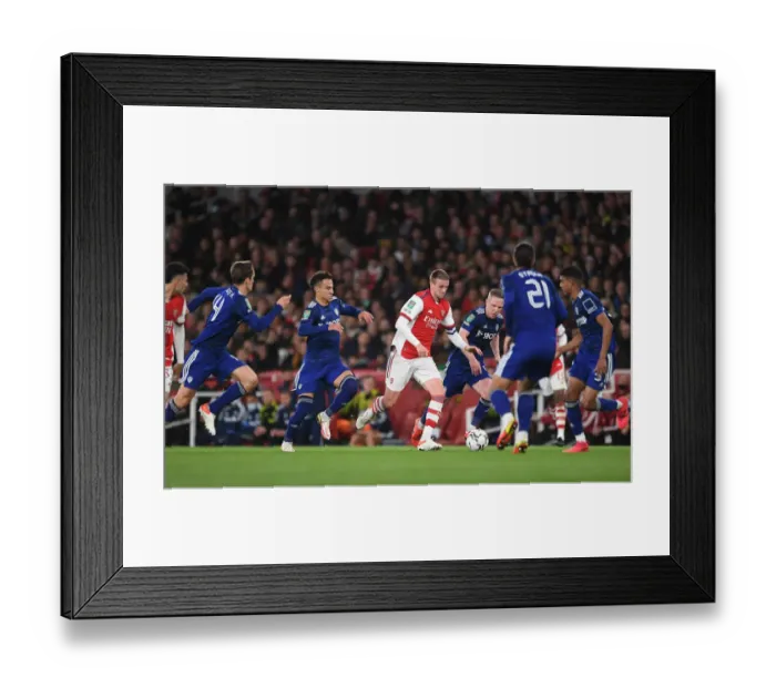 Framed Print : Arsenal vs Leeds United: Carabao Cup Showdown at Emirates Stadium