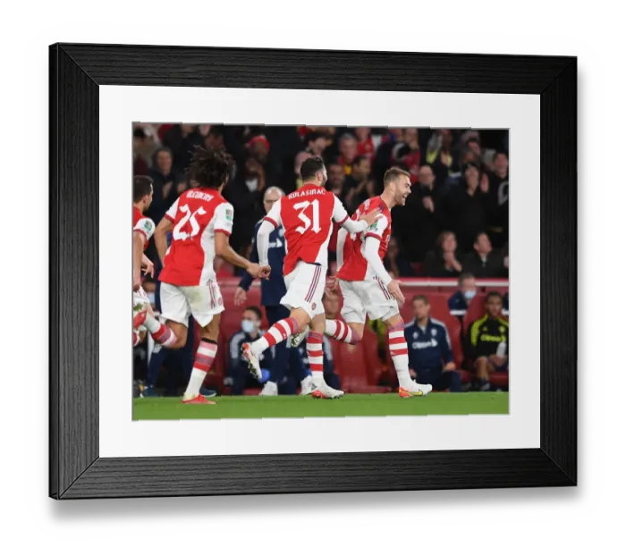 Framed Print : Arsenal vs Leeds United: Carabao Cup Showdown at Emirates Stadium
