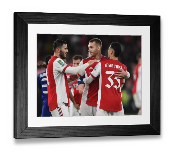 Framed Print : Arsenal vs Leeds United: Carabao Cup Showdown at Emirates Stadium