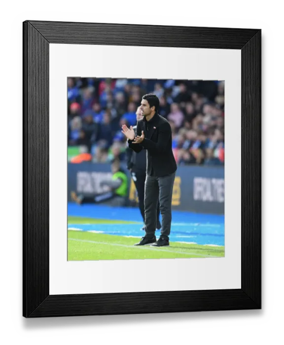Framed Print : Mikel Arteta Leads Arsenal Against Leicester City in Premier League Showdown Framed Print : Mikel Arteta Leads Arsenal Against Leicester City in Premier League Showdown