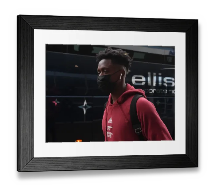 Framed Print : Arsenal's Sambi at Leicester City's The King Power Stadium - Premier League Clash (2021-22) Framed Print : Arsenal's Sambi at Leicester City's The King Power Stadium - Premier League Clash (2021-22)