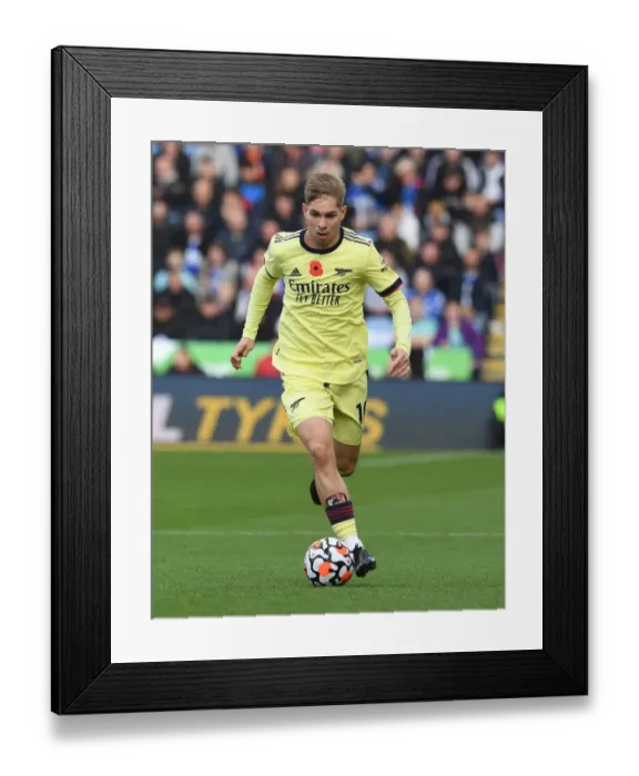 Framed Print : Emile Smith Rowe's Star Performance: Arsenal's Triumph Over Leicester City in the Premier League 2021-22 Framed Print : Emile Smith Rowe's Star Performance: Arsenal's Triumph Over Leicester City in the Premier League 2021-22