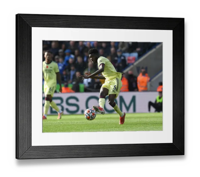 Framed Print : Thomas Partey in Action: Arsenal vs. Leicester City, Premier League 2021-22 Framed Print : Thomas Partey in Action: Arsenal vs. Leicester City, Premier League 2021-22