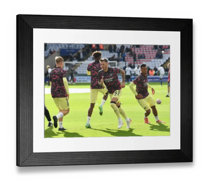 Framed Print : Arsenal's Ben White Gears Up for Leicester Showdown in Premier League Clash Framed Print : Arsenal's Ben White Gears Up for Leicester Showdown in Premier League Clash