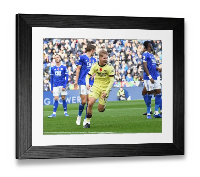 Framed Print : Emile Smith Rowe's Triumph: Arsenal's Second Goal vs Leicester City, Premier League 2021-22 Framed Print : Emile Smith Rowe's Triumph: Arsenal's Second Goal vs Leicester City, Premier League 2021-22
