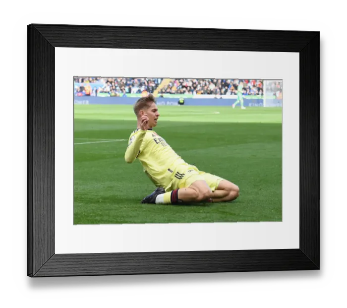 Framed Print : Emile Smith Rowe Scores Arsenal's Second Goal: Leicester City vs Arsenal, Premier League 2021-22 Framed Print : Emile Smith Rowe Scores Arsenal's Second Goal: Leicester City vs Arsenal, Premier League 2021-22