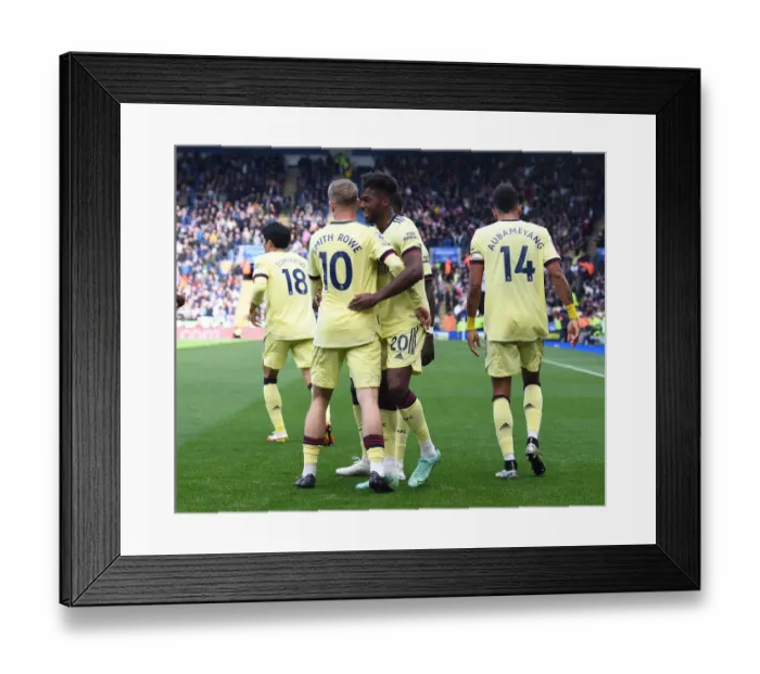 Framed Print : Smith Rowe Scores His Second Goal: Arsenal's Triumph at Leicester City, Premier League 2021-22 Framed Print : Smith Rowe Scores His Second Goal: Arsenal's Triumph at Leicester City, Premier League 2021-22
