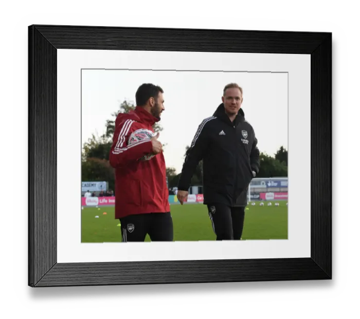 Framed Print : Arsenal Women vs Brighton & Hove Albion: FA Cup Semi-Final - Pre-Match Planning with Jonas Eidevall and Aaron D Antino Framed Print : Arsenal Women vs Brighton & Hove Albion: FA Cup Semi-Final - Pre-Match Planning with Jonas Eidevall and Aaron D Antino