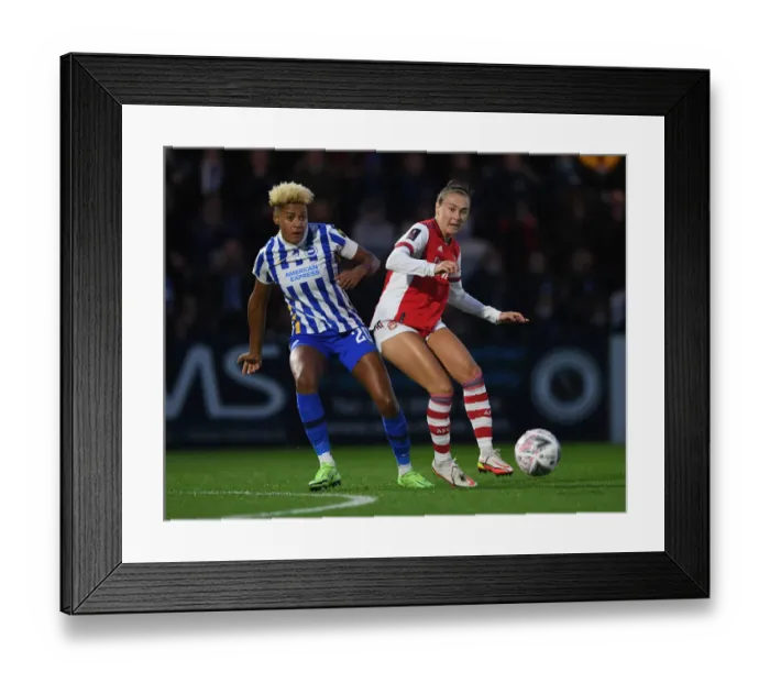 Framed Print : Arsenal vs Brighton: FA Women's Cup Semi-Final Showdown Framed Print : Arsenal vs Brighton: FA Women's Cup Semi-Final Showdown