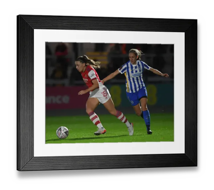 Framed Print : Arsenal vs Brighton: FA Women's Cup Semi-Final Showdown Framed Print : Arsenal vs Brighton: FA Women's Cup Semi-Final Showdown