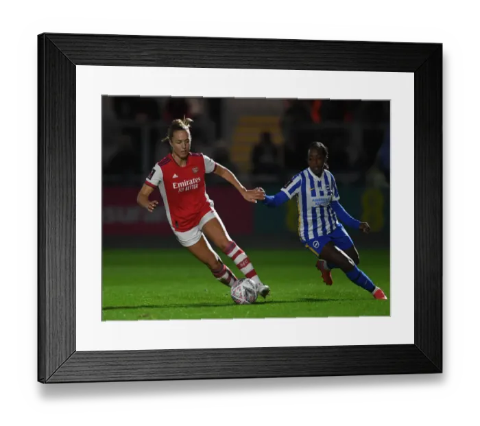 Framed Print : Arsenal vs Brighton: FA Women's Cup Semi-Final Showdown Framed Print : Arsenal vs Brighton: FA Women's Cup Semi-Final Showdown
