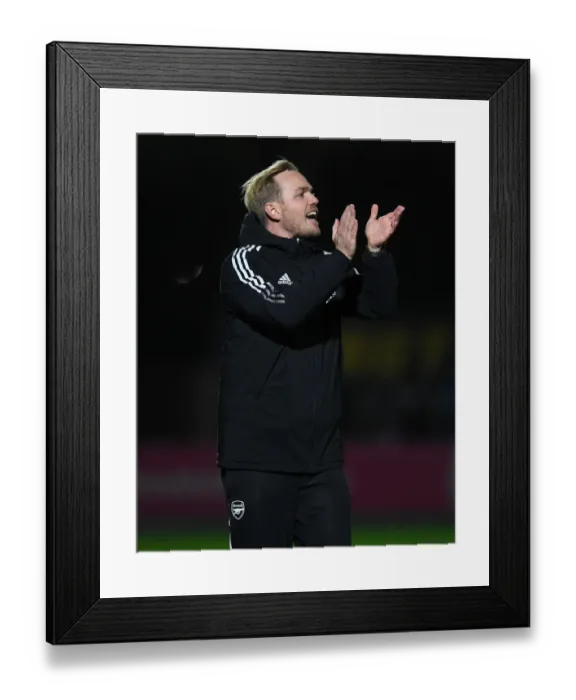 Framed Print : Arsenal Women's FA Cup Semi-Final Showdown: Jonas Eidevall Leads Against Brighton & Hove Albion